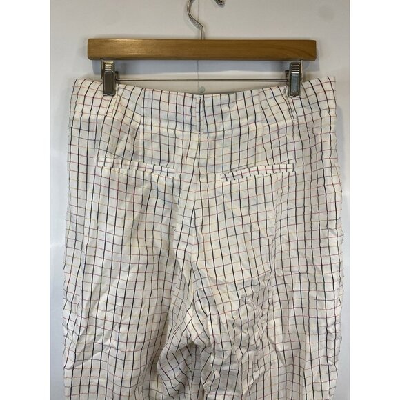 Scotch & Soda Checked Flat Front Ankle Length Pant Tailored Multicolored Large - Picture 8 of 12